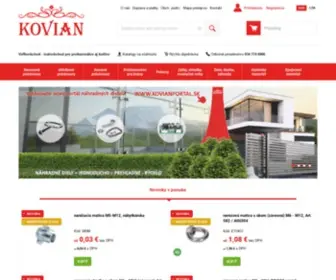 Kovian.sk(Kované a nerezové polotovary) Screenshot