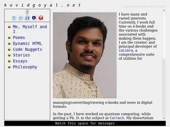 Kovidgoyal.net(My thoughts) Screenshot
