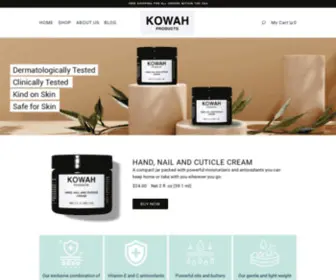 Kowahproducts.com(Our gentle and light weight cream) Screenshot