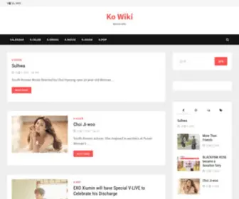 Kowiki.net(The Kowiki site) Screenshot