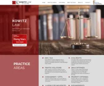 Kowitzlaw.com(Criminal defense attorney in Minnesota. Kowitz Law understands your freedom) Screenshot