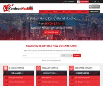 Kowloonhosting.com(Hong Kong Web Hosting) Screenshot