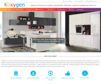 Koxygen.com(Stainless Steel Kitchens) Screenshot