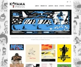 Koyamapress.com(Koyama Press\'s mandate) Screenshot