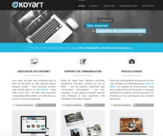 Koyart.com(Création de site internet et supports de communication) Screenshot