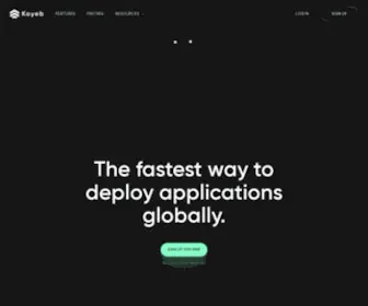Koyeb.com(The fastest way to deploy applications globally) Screenshot