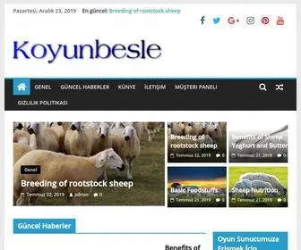 Koyunbesle.com(Koyunlar hakkında bilgiler) Screenshot