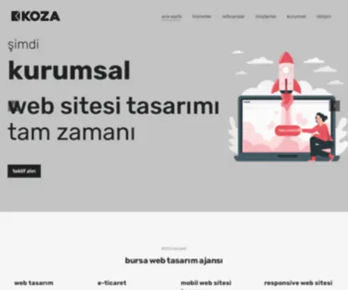 Kozainteraktif.com(KOZA İnteraktif Web Tasarım Ajansı) Screenshot