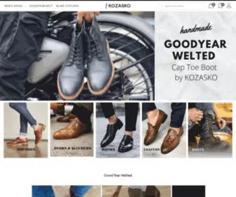 Kozasko.com(Premium Handmade Leathers shoes for Men by Kozasko) Screenshot