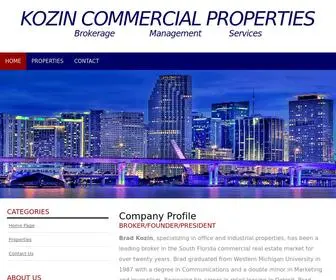 Kozincom.com(Kozin Commercial Properties) Screenshot