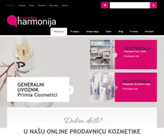 Kozmetikaharmonija.com(Ekskluzivni uvoznik Primia Cosmetici) Screenshot