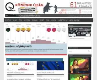 Kozpontiujsag.hu(Központi újság) Screenshot