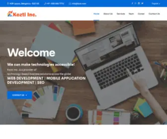 Kozti.com(Kozti Inc) Screenshot