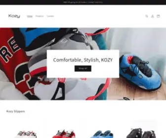 Kozycostore.com(Kozy Slippers) Screenshot