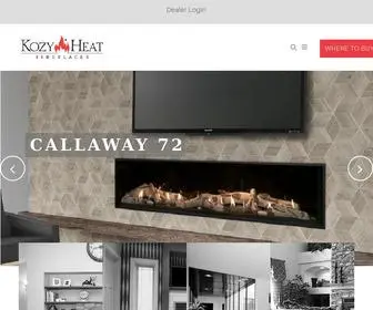 Kozyheat.com(Modern & Contemporary Fireplace Manufacturers) Screenshot