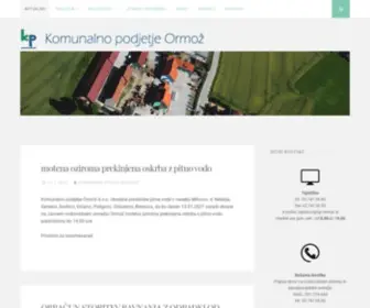 KP-Ormoz.si(Komunalno podjetje Ormo) Screenshot