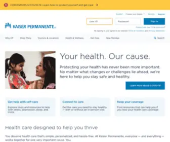 KP.org(Staying healthy) Screenshot