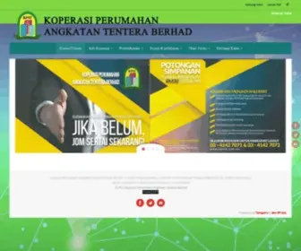 Kpatb.com.my(KOPERASI PERUMAHAN ANGKATAN TENTERA BERHAD) Screenshot