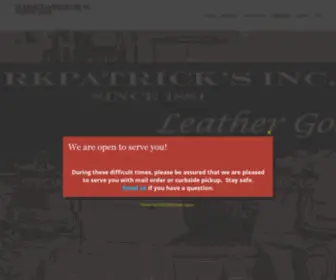 Kpatricks.com(Kirkpatrick's Leather) Screenshot