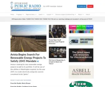 KPBX.org(Spokane Public Radio) Screenshot