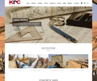 KPC.com.sa(Al Khaleeb Petroleum Services Company and Partners) Screenshot