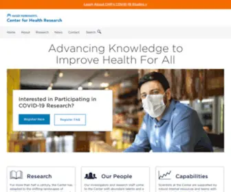 KPCHR.org(Kaiser permanente center for health research) Screenshot