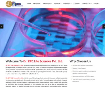 KPclifesciences.com(CRO) Screenshot