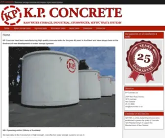 Kpconcrete.co.nz(Rain water storage) Screenshot