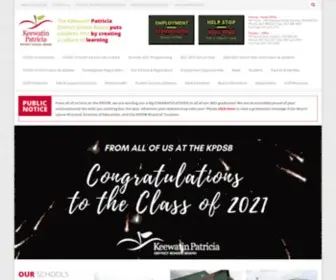 KPDSB.on.ca(Keewatin Patricia District School Board) Screenshot