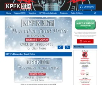 KPFK.org(KPFK 90.7 FM) Screenshot