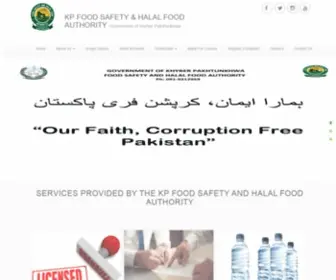 KPfsa.gov.pk(KP Food Authority Website) Screenshot