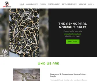 KPGsnakes.com(Experienced & Compassionate Burmese Python Breeder. Knowledgeable breeder of quality snakes) Screenshot