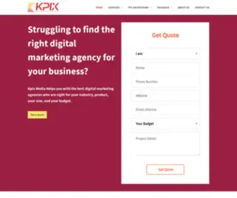 Kpixmedia.com(Digital Marketing Company India) Screenshot