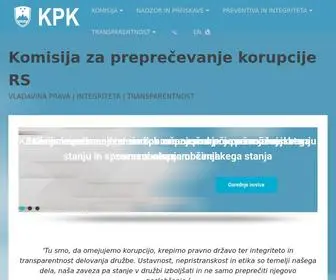 KPK-RS.si(Komisija za preprečevanje korupcije) Screenshot