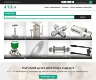 Kplokusa.com(Instrument Valve Fittings) Screenshot