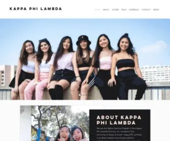 KPltexas.com(The ΑΓ Chapter of Kappa Phi Lamba at UT Austin) Screenshot