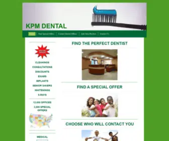 KPmdental.com(Find a Dentist) Screenshot