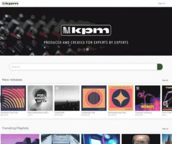 KPmmusic.com(EMI Production Music UK) Screenshot