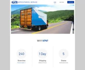 KPnparcel.in(KPN SPEED PARCEL SERVICE) Screenshot