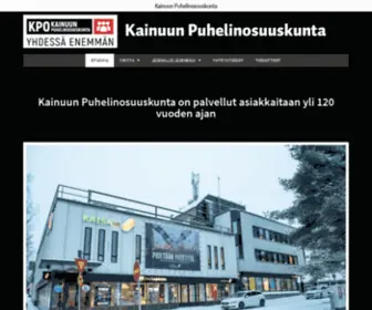 Kpo.fi(Kainuun Puhelinosuuskunta (KPO)) Screenshot