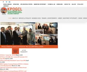 Kpogcl.com.pk(KP Government fully Owned and Provincial Holding Company) Screenshot