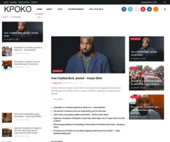Kpokonews.com(#1 In Breaking News & Stories) Screenshot