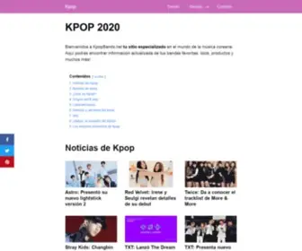 Kpopbands.net(Kpopbands) Screenshot