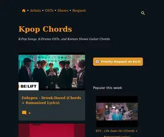 Kpopchords.com(Kpop Chords & Fanchant) Screenshot