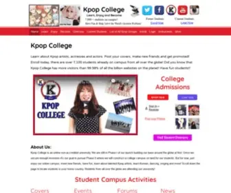Kpopcollege.com(Kpop College) Screenshot