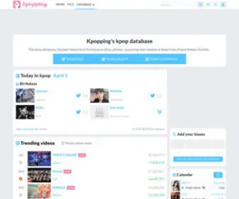 Kpopping.com(The kpop database) Screenshot