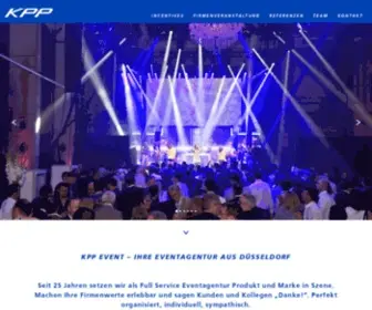 KPP-Event.de(Die Eventagentur in Düsseldorf für Events und Firmenveranstaltungen) Screenshot