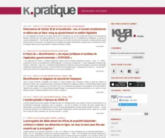 Kpratique.fr(Chroniques juridiques du cabinet KGA Avocats) Screenshot