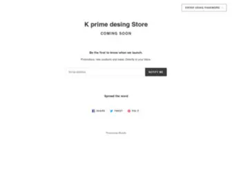 Kprimedesign.com(K prime desing Store) Screenshot