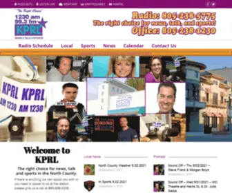 KPRL.com(KPRL Radio 1230AM & 99.3FM) Screenshot
